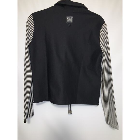Cop Copine Vintage Jacket Black And White Striped Women’s Size Small / Medium? - Picture 9 of 13